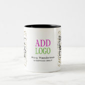 Beste Baas Ooit Aangepaste Logo Typografie Mok Cad (Center)
