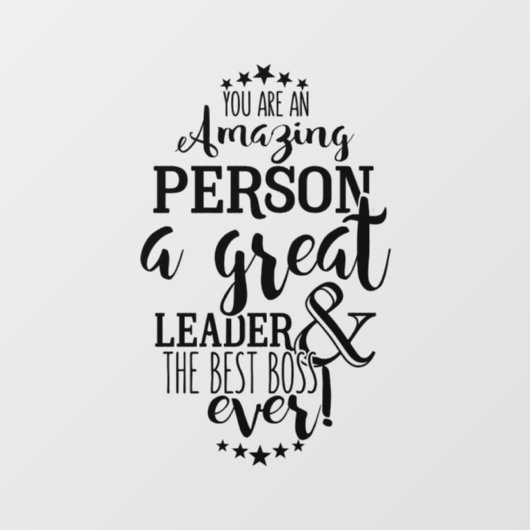 Beste baas ooit badge in de winkel  raamsticker (Vel)