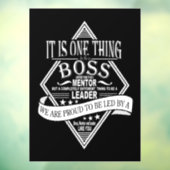 Beste baas ooit badge raamsticker (Vel 3)