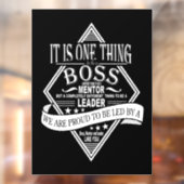 Beste baas ooit badge raamsticker (Vel 2)