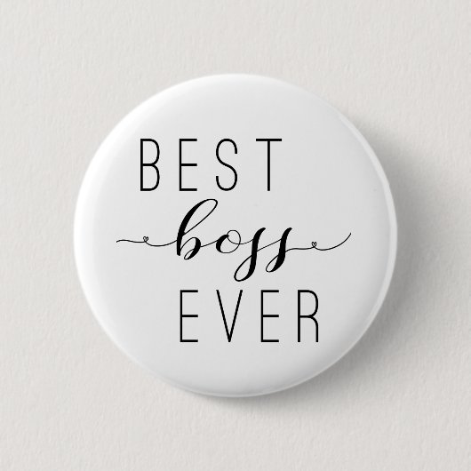 Beste baas ooit badge ronde button 5,7 cm (Voorkant)