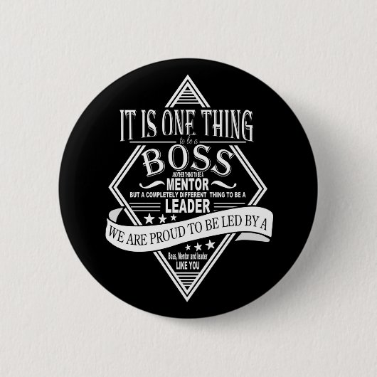 Beste baas ooit badge ronde button 5,7 cm (Voorkant)