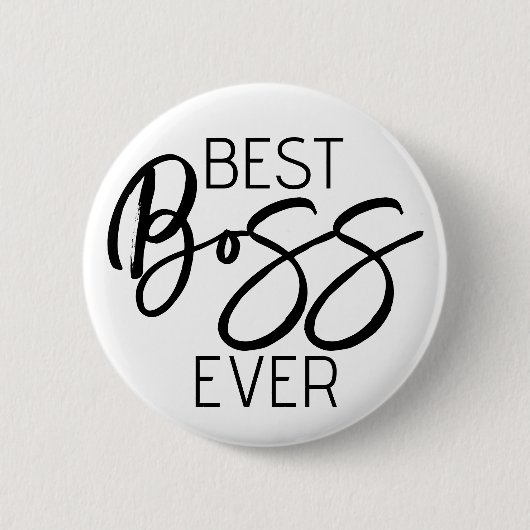 Beste baas ooit badge ronde button 5,7 cm (Voorkant)