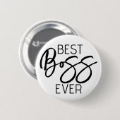 Beste baas ooit badge ronde button 5,7 cm (Voorkant /achterkant)