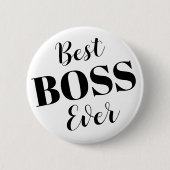 Beste baas ooit badge ronde button 5,7 cm (Voorkant)