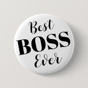 Beste baas ooit badge ronde button 5,7 cm