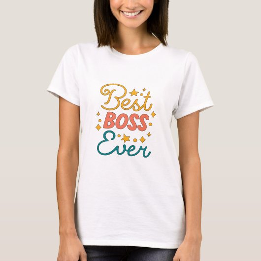 Beste baas ooit - Boss Lady T-shirt (Voorkant)