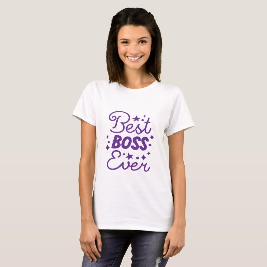 Beste baas ooit - Boss Lady T-shirt (Voorkant volledig)