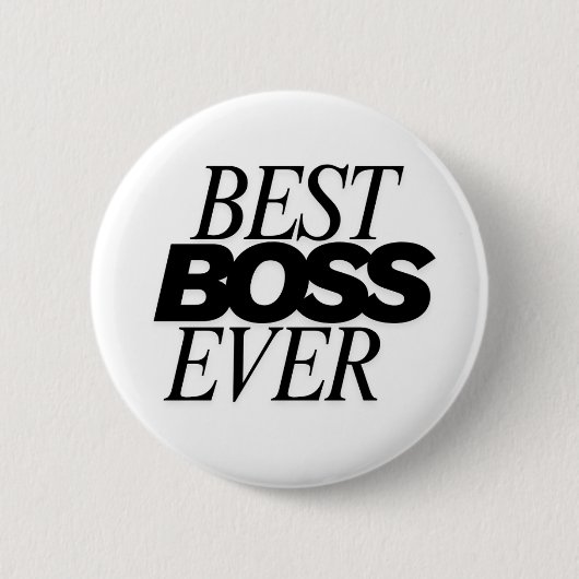 Beste baas ooit Button badge | Leuke werknemer app (Voorkant)