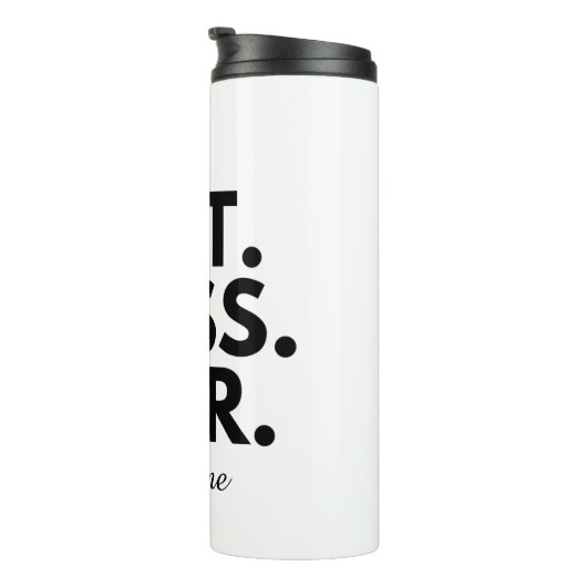 BESTE BAAS OOIT Gepersonaliseerde THERMISCHE TUMBL Thermosbeker (Geroteerd rechts)