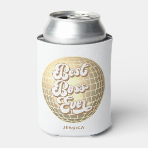 Beste baas ooit   Gouden discobal   Aangepaste naa Blikjeskoeler