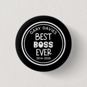Beste Baas Ooit Knop Ronde Button 3,2 Cm (Voorkant)