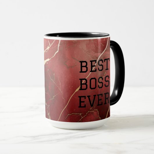 "Beste baas ooit"  koffie / thee Mok (Voorkant rechts)