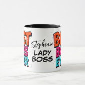 Beste baas ooit Lady Boss Graffiti Mok (Midden)