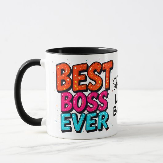 Beste baas ooit Lady Boss Graffiti Mok (Links)