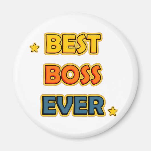 Beste baas ooit magneet (Voorkant)
