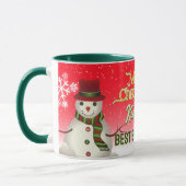 Beste baas ooit met Sneeuwman op ROOD Mok (Links)