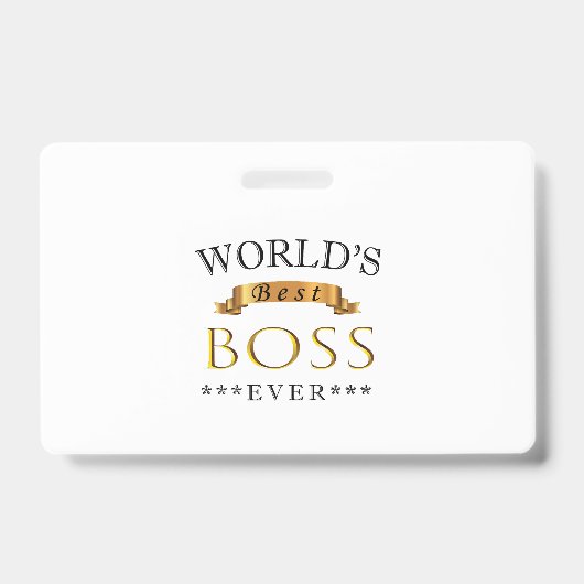 Beste baas ooit ter wereld badge (Voorzijde)
