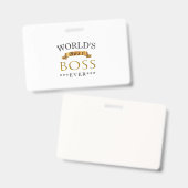 Beste baas ooit ter wereld badge (Voor- en achterkant)
