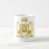 Beste Baas Ter Wereld Goud 5 Ster Koffiemok (Center)
