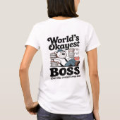 Beste Baas Ter Wereld Nationale Baasdag T-shirt (Achterkant)