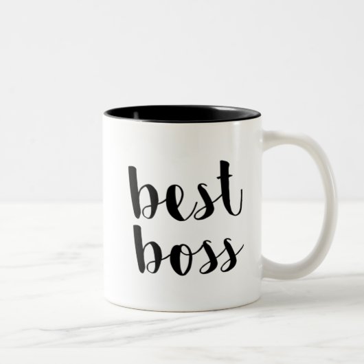 Beste baas tweekleurige koffiemok (Rechts)