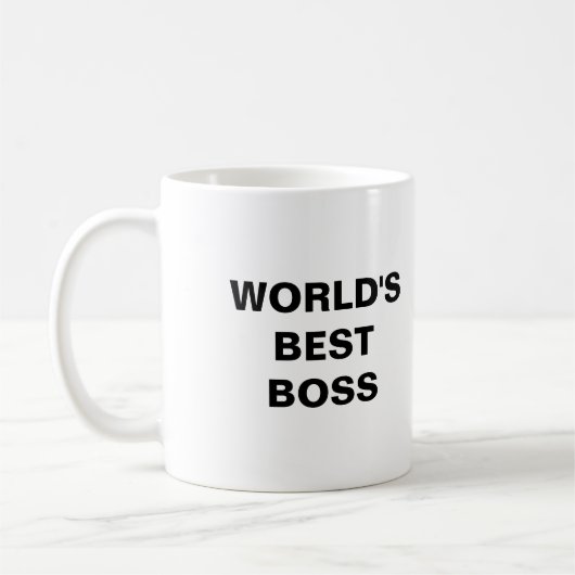 Beste baas van de wereld koffiemok (Links)