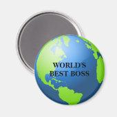 Beste Baas van de Wereld Magneet (Voorkant / Achterkant)