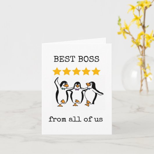Beste baas van ons allemaal Kaart (Gele Bloem)