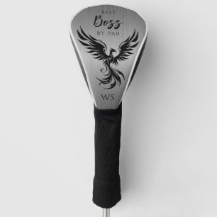 Beste baas van Par Rising Phoenix Monogram Initiaa Golfheadcover