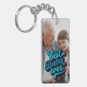 Beste Baba Ever | Foto opa Sleutelhanger (Voorkant Links)