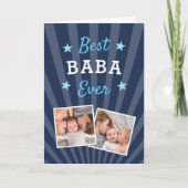 Beste Baba Ever | Foto Vaderdag Kaart (Voorkant)