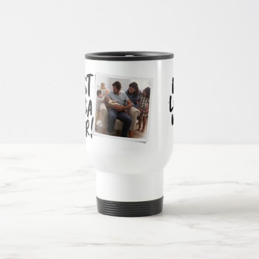 Beste Baba Ever moderne foto-Vaderdag Koffie Reisbeker (Center)