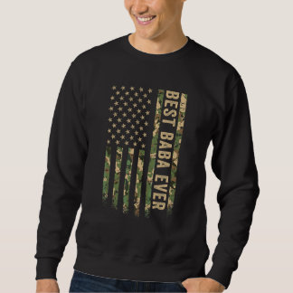 Beste Baba Ooit Amerikaanse Vlag Camo Veteraan Pat Trui