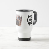 Beste Baba Ooit moderne foto Vaderdag Koffie Reisbeker (Voorkant rechts)