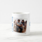 Beste Baba Ooit moderne fotowblue Vaderdag Koffiemok (Center)