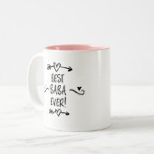 Beste Baba Ooit Tweekleurige Koffiemok (Voorkant links)