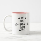 Beste Baba Ooit Tweekleurige Koffiemok (Links)