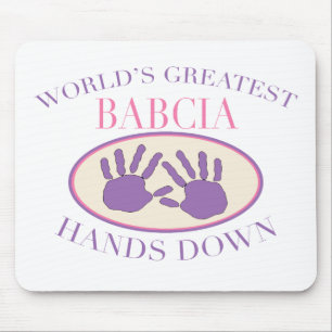 Beste Babcia Hands Down T-shirt Muismat