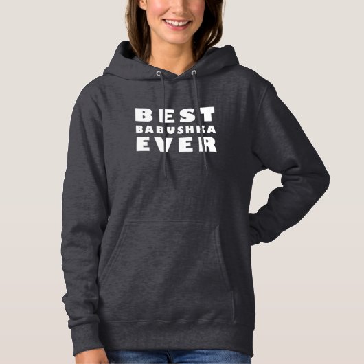Beste babushka ooit hoodie (Voorkant)