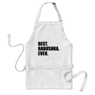 Beste Babushka ooit Russische grootmoeder Apron Standaard Schort