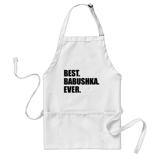 Beste Babushka ooit Russische grootmoeder Apron Standaard Schort (Voorkant)