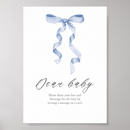 Beste Baby Advies Baby shower Tafelbord met boog Poster (Voorkant)
