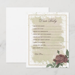 Beste Baby, Floral Burgundy Blush Baby shower