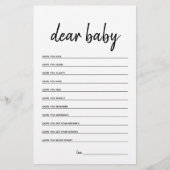 Beste Baby minimalistisch Baby shower (Voorkant)
