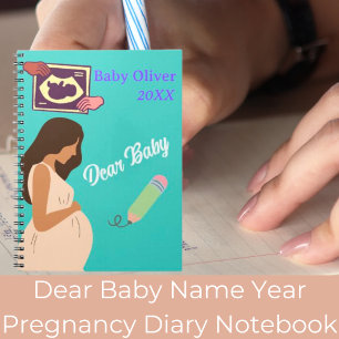 Beste Baby Naam Jaar Zwangerschap Dagboek Notitieboek