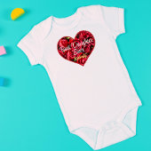 Beste Baby ooit Moderne Rode Hart Moederdag Romper