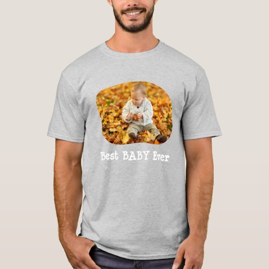 Beste BABY ooit upload je horizontale foto T-shirt (Voorkant)