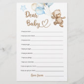 Beste Baby Teddy Bear Baby shower (Voorkant)