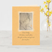 Beste Baby van Mom-to-be Kaart (Gele Bloem)